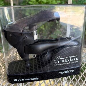 METROKANE THE ORIGINAL RABBIT CORKSCREW FOIL CUTTER & EXTRA SPRIAL BLACK